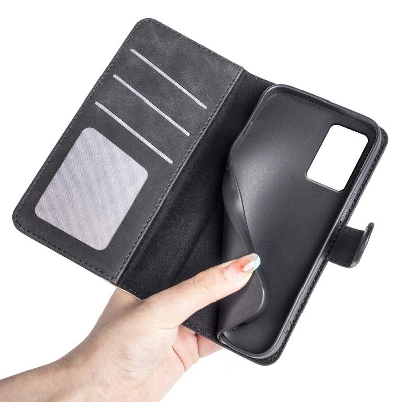 Kotelot Realme 9i Faux Leather Curve Pattern