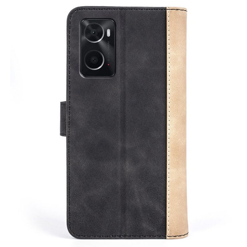 Kotelot Realme 9i Faux Leather Curve Pattern