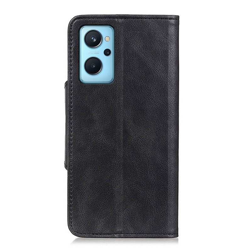 Nahkakotelo Realme 9i Keinonahkapainike