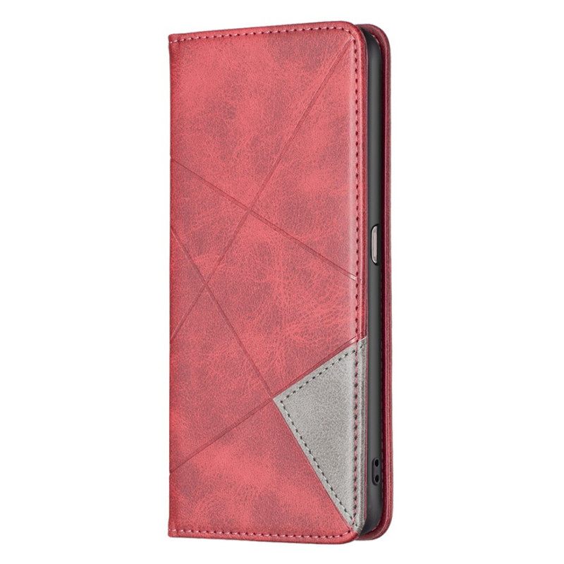 Puhelinkuoret Realme 9i Kotelot Flip Faux Leather Pattern Diagonal Lines