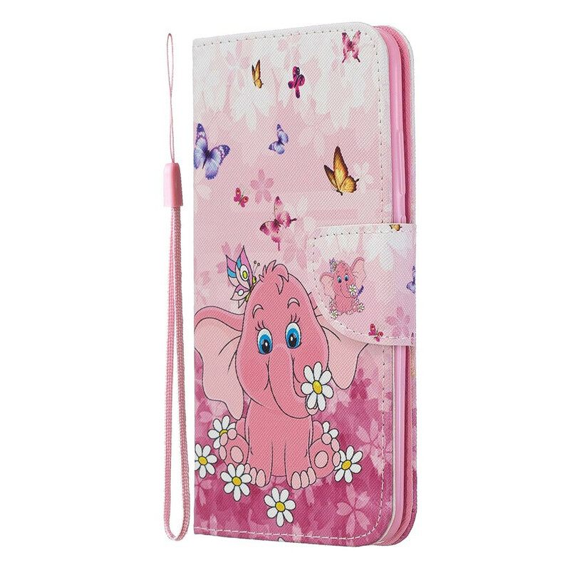 Kotelot Honor 20 Lite / 20e Suojaketju Kuori Fun Elephant Kaulanauhalla