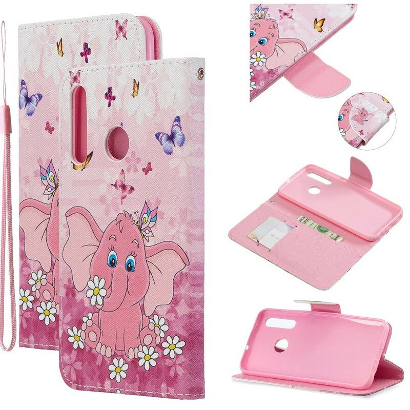Kotelot Honor 20 Lite / 20e Suojaketju Kuori Fun Elephant Kaulanauhalla