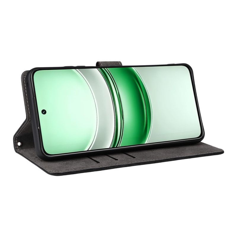 Kotelot Realme 14x 5g Rfid-suojattu Tekonahka