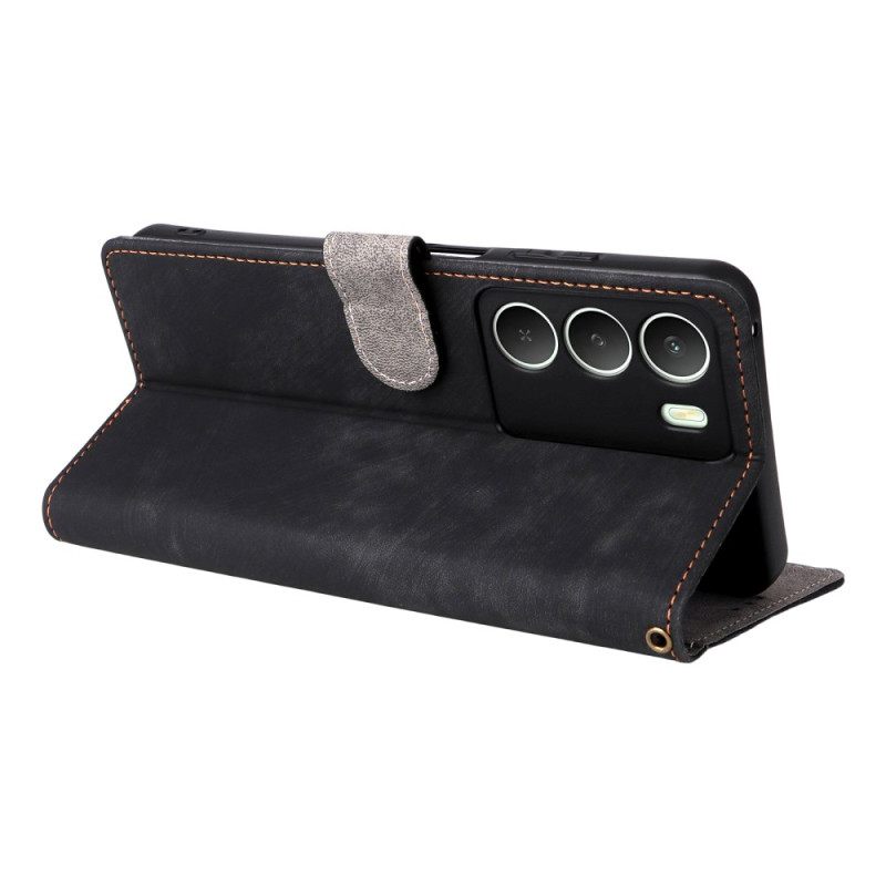 Kotelot Realme 14x 5g Rfid-suojattu Tekonahka