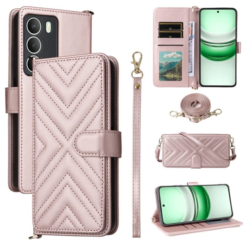 Kotelot Realme 14x 5g Tikattu Hihnalla Ja Olkahihnalla