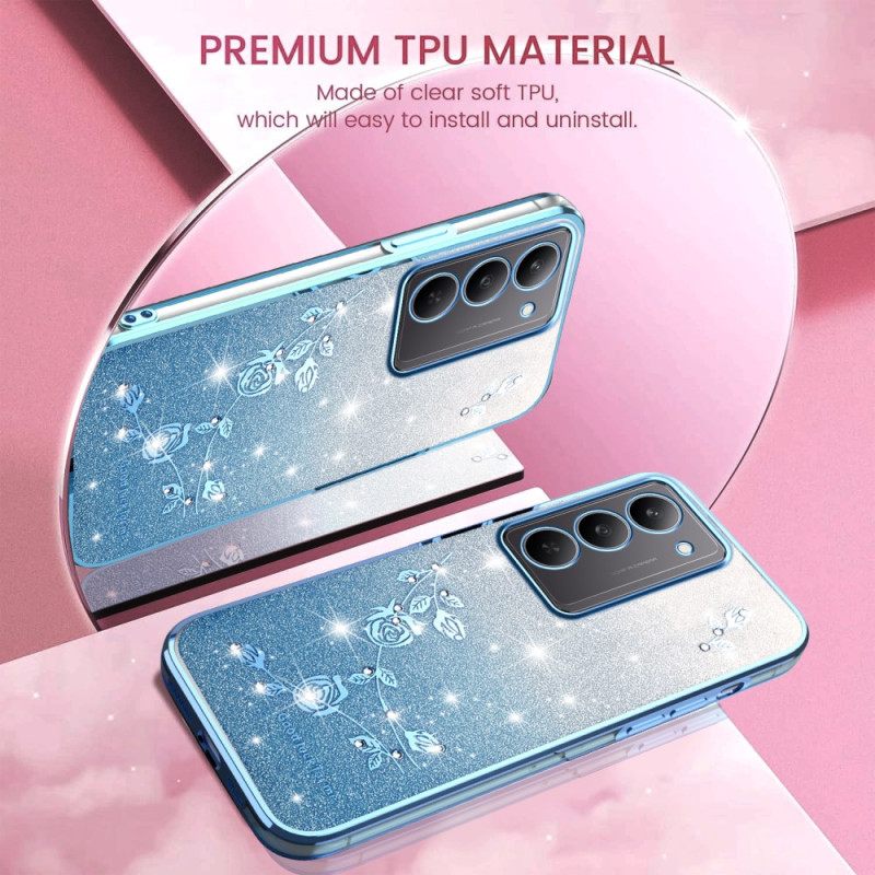 Kuori Realme 14x 5g Kadem Kukkia Ja Strasseja