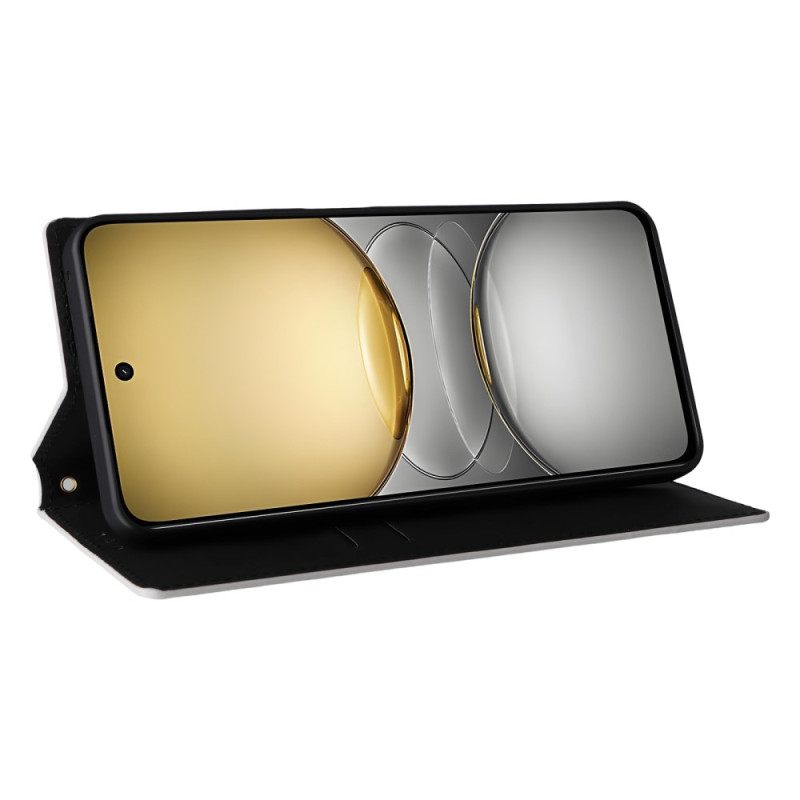 Nahkakotelo Realme 14x 5g Timanttikuvio