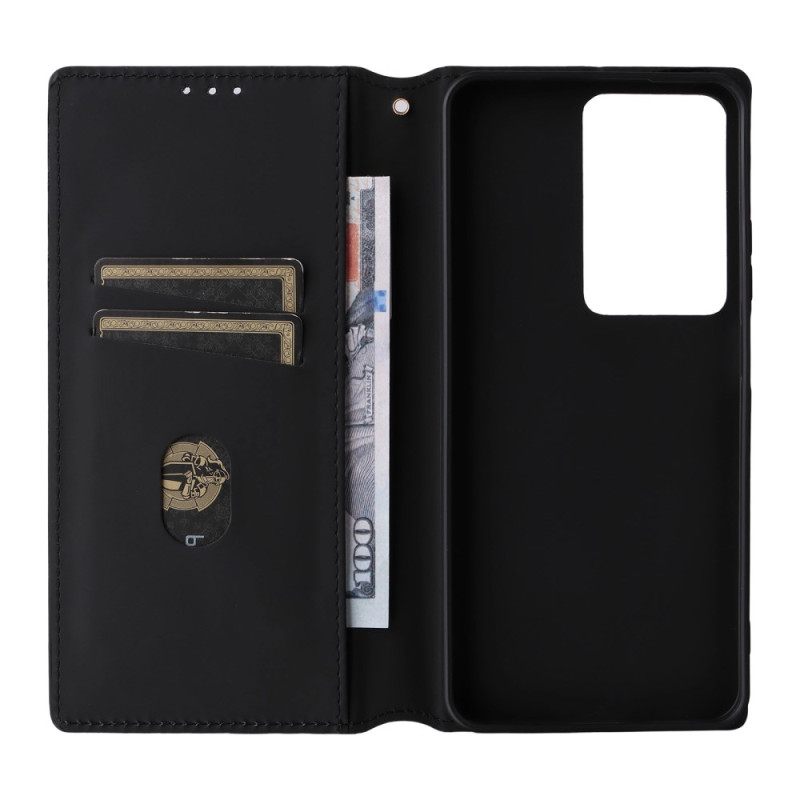 Nahkakotelo Realme 14x 5g Timanttikuvio