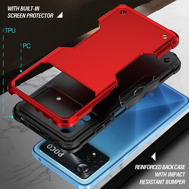 Case Poco X4 Pro 5G Hybrid Metal Effect