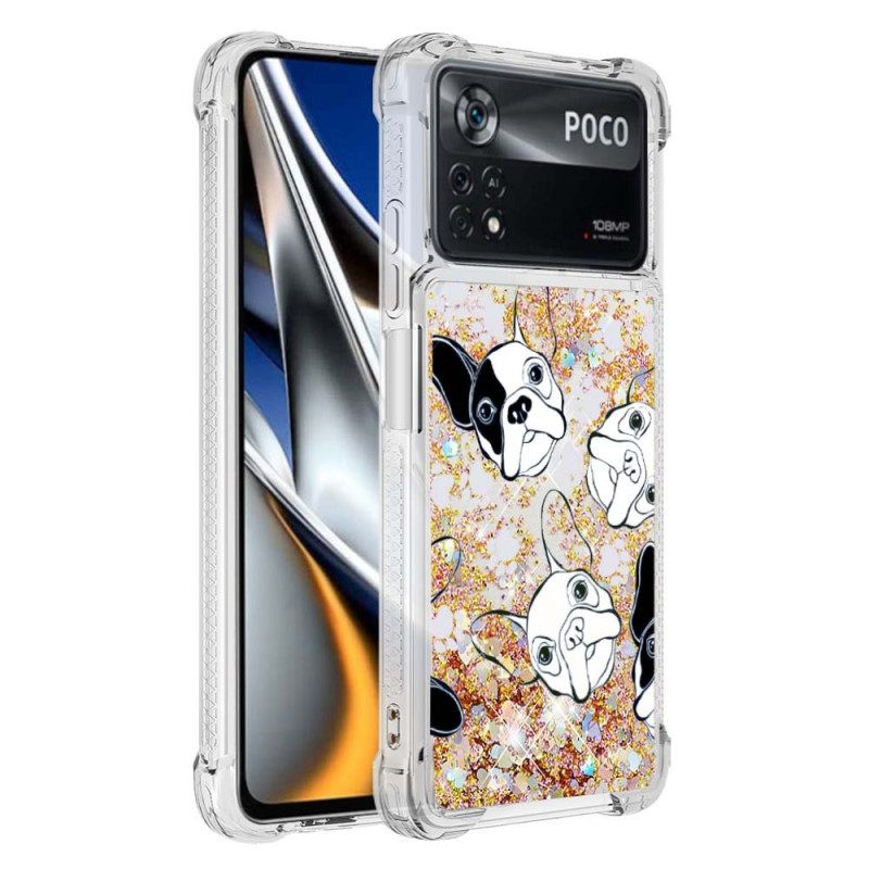 Case Poco X4 Pro 5G Mr Dog Glitter