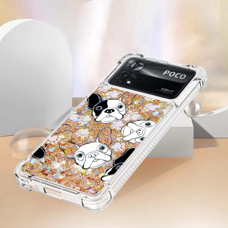 Case Poco X4 Pro 5G Mr Dog Glitter