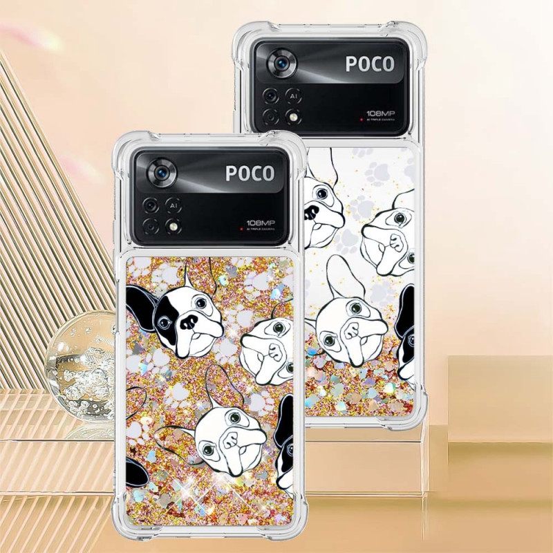 Case Poco X4 Pro 5G Mr Dog Glitter
