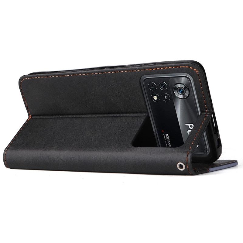 Kotelot Poco X4 Pro 5G Bicolor Kaulanauhalla