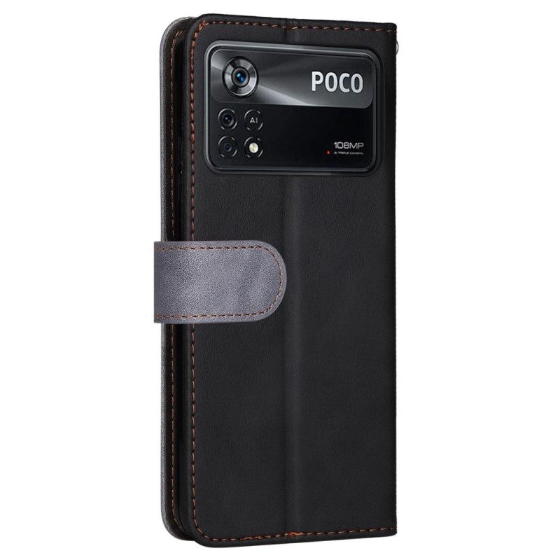 Kotelot Poco X4 Pro 5G Bicolor Kaulanauhalla
