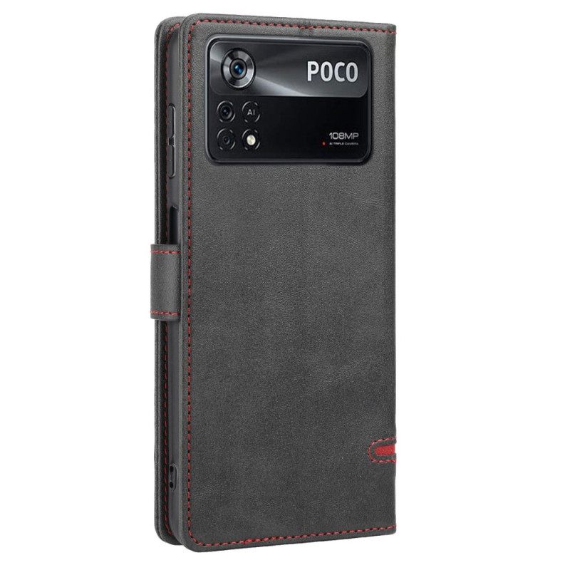 Kotelot Poco X4 Pro 5G Leather Effect Line