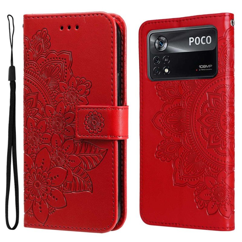 Kotelot Poco X4 Pro 5G Suojaketju Kuori Strappy Mandala
