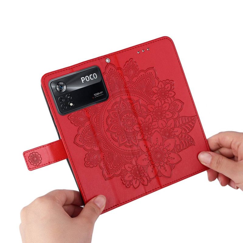 Kotelot Poco X4 Pro 5G Suojaketju Kuori Strappy Mandala