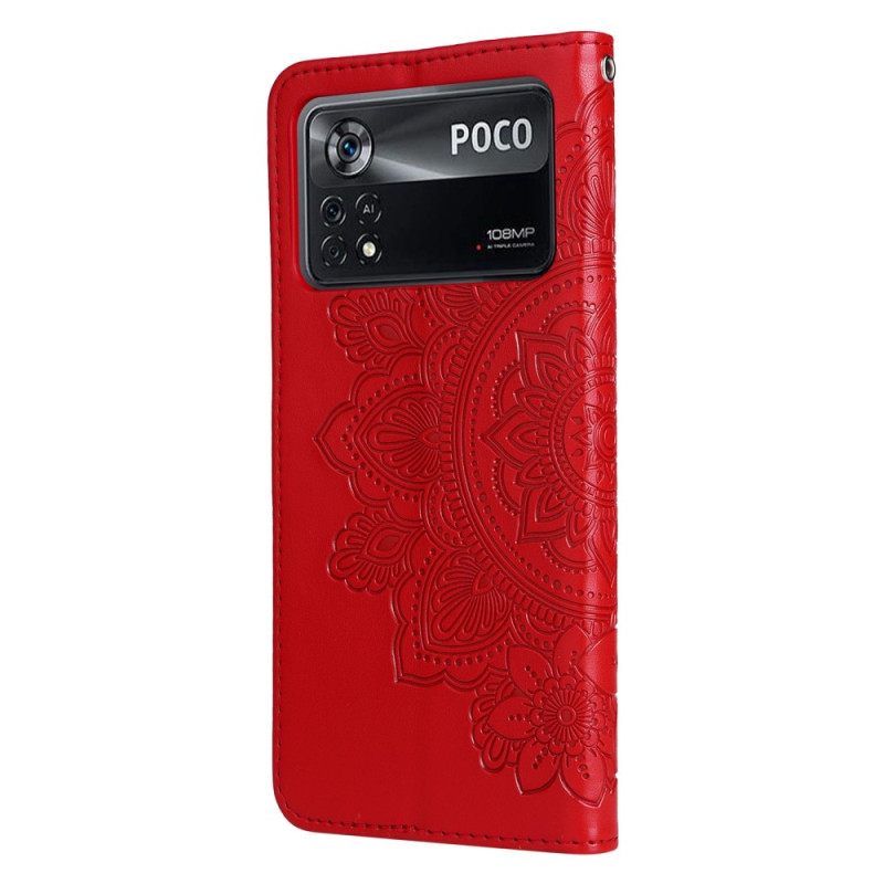 Kotelot Poco X4 Pro 5G Suojaketju Kuori Strappy Mandala