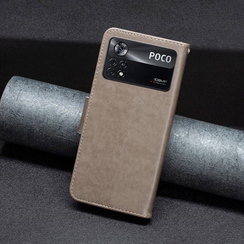 Kotelot Poco X4 Pro 5G Suojaketju Kuori Tulosta Perhosia Kaulanauhalla