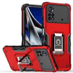 Kuori Poco X4 Pro 5G Metal Effect Ring Tuki