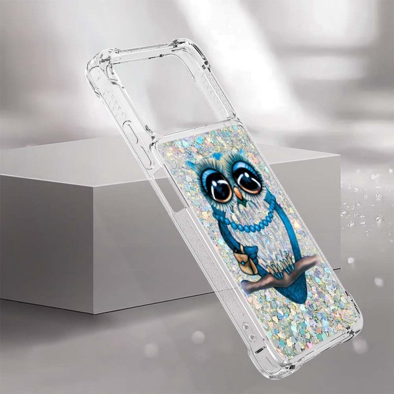 Kuori Poco X4 Pro 5G Rouva Owl Glitter