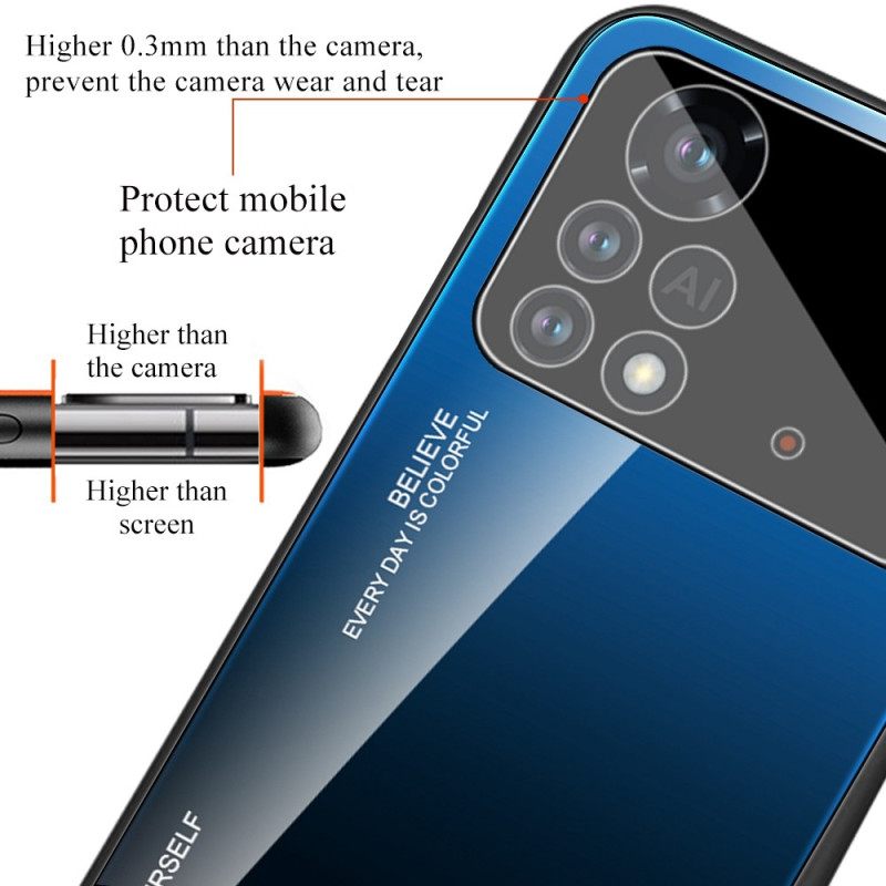 Kuori Poco X4 Pro 5G Tempered Glass Ole Oma Itsesi