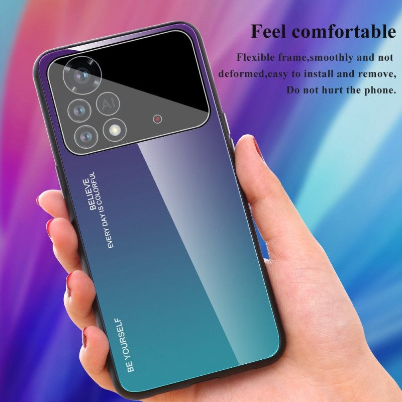 Kuori Poco X4 Pro 5G Tempered Glass Ole Oma Itsesi