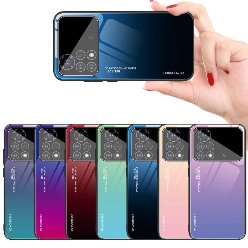 Kuori Poco X4 Pro 5G Tempered Glass Ole Oma Itsesi