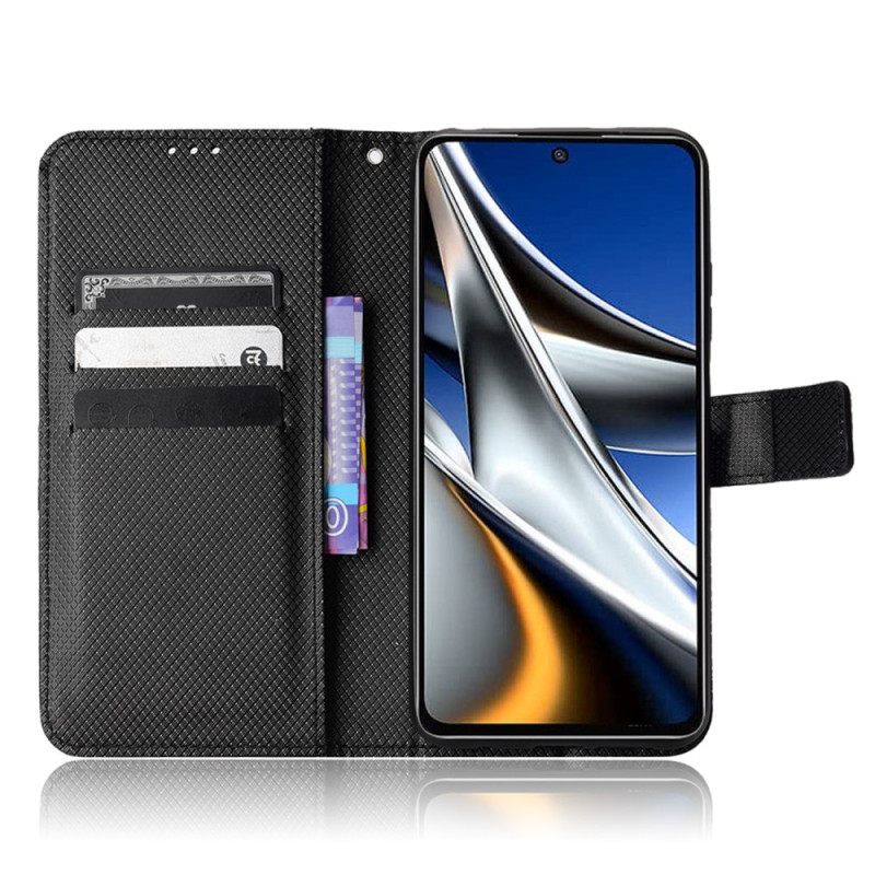 Nahkakotelo Poco X4 Pro 5G Suojaketju Kuori Hihnamallit