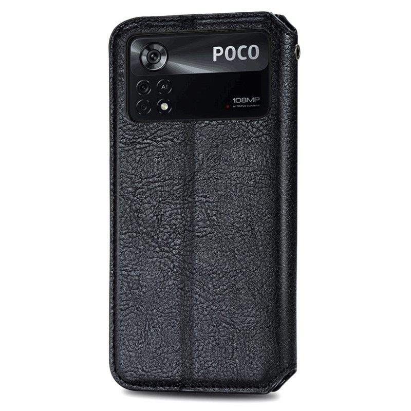 Puhelinkuoret Poco X4 Pro 5G Kotelot Flip 3d-kuutiot