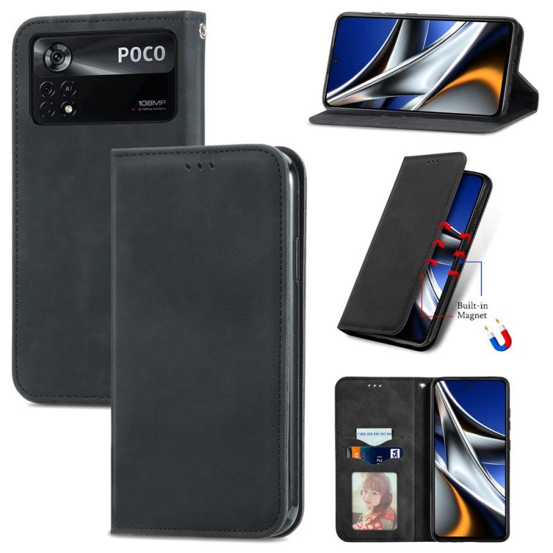 Puhelinkuoret Poco X4 Pro 5G Kotelot Flip Elegance