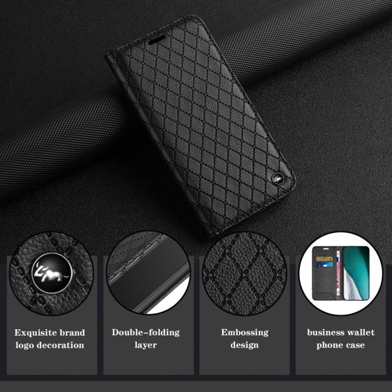 Puhelinkuoret Poco X4 Pro 5G Kotelot Flip Keinonahka Litchi Timantit
