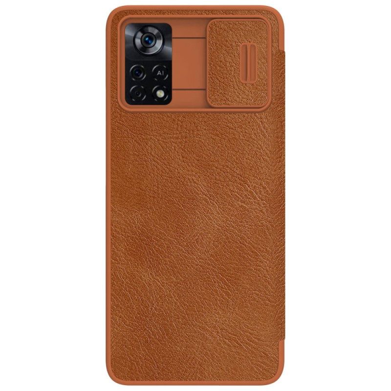 Puhelinkuoret Poco X4 Pro 5G Kotelot Flip Qin Pro Sarja Nillkin