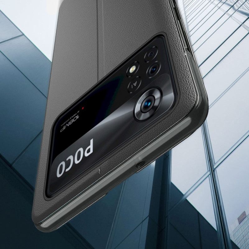 Puhelinkuoret Poco X4 Pro 5G Teksturoitu Keinonahka