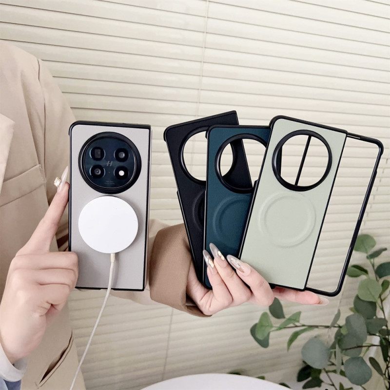 Kuori Oppo Find N5 Magsafe-yhteensopiva Nahkajäljitelmä Suojakuori