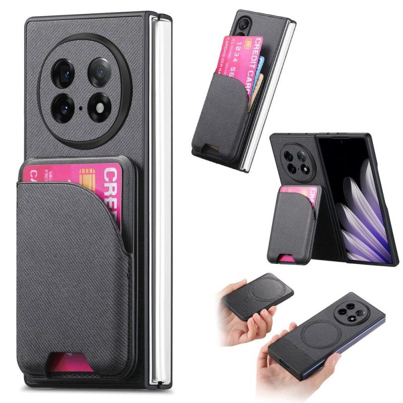 Puhelinkuoret Oppo Find N5 Magneettinen Jalustalla Ja Irrotettavalla Pussilla