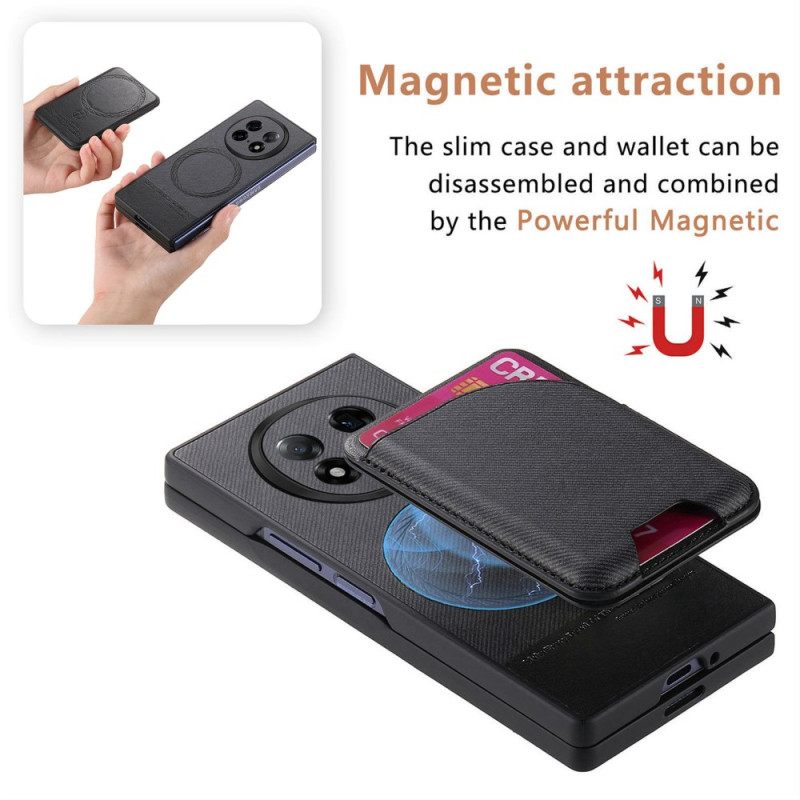 Puhelinkuoret Oppo Find N5 Magneettinen Jalustalla Ja Irrotettavalla Pussilla