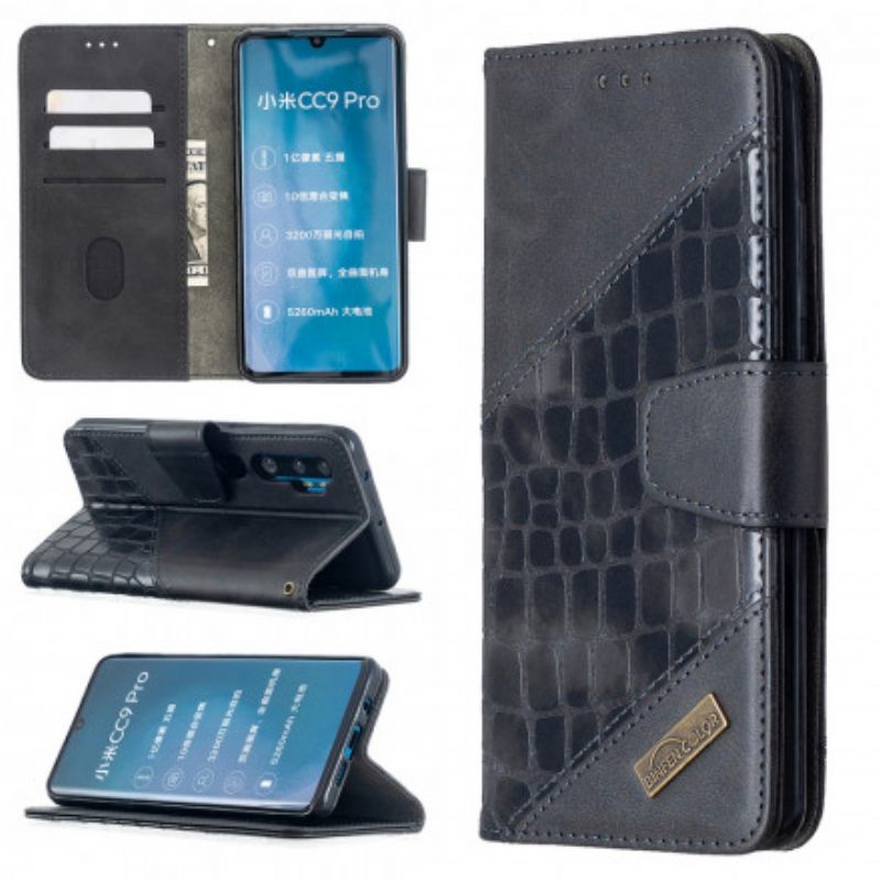 Kotelot Xiaomi Mi Note 10 / 10 Pro Classic Crocodile Skin Effect
