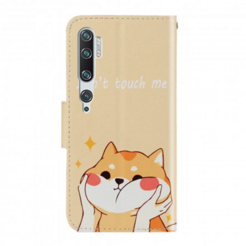 Kotelot Xiaomi Mi Note 10 / 10 Pro Suojaketju Kuori Cat Don't Touch Me Strappy