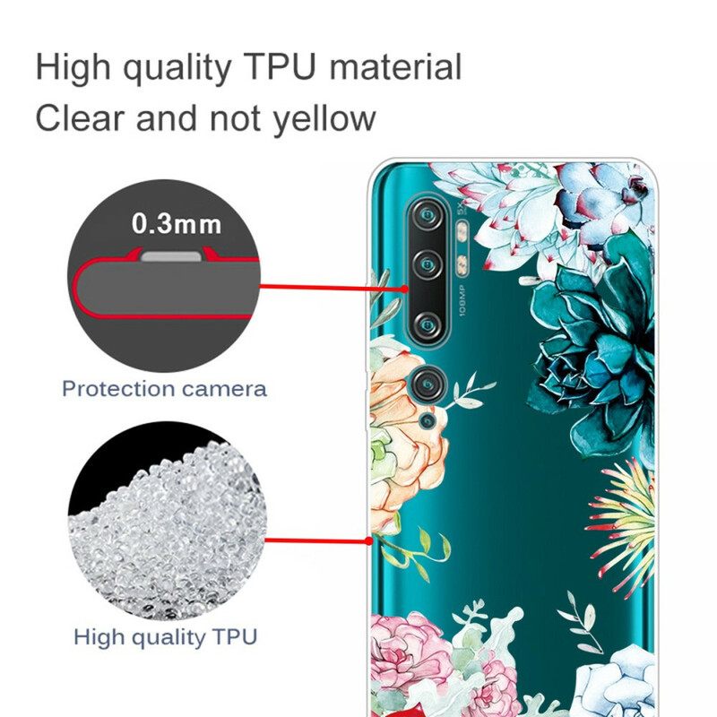 Kuori Xiaomi Mi Note 10 / 10 Pro Saumattomat Akvarellikukat