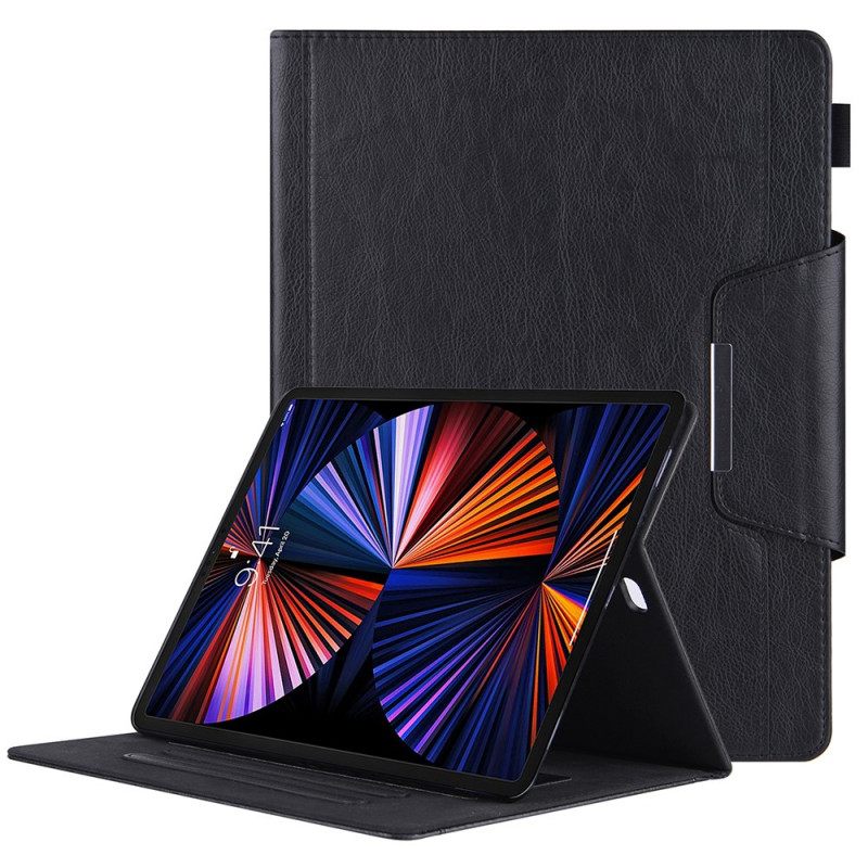 Kotelot iPad Pro 12.9" (2021) (2020) (2018) Keinonahkainen Hopeanvärinen Lukko