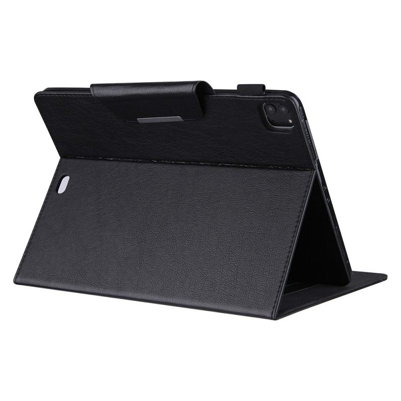 Kotelot iPad Pro 12.9" (2021) (2020) (2018) Keinonahkainen Hopeanvärinen Lukko