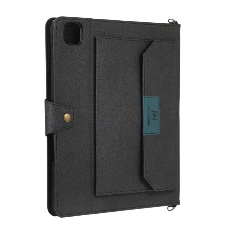 Kotelot iPad Pro 12.9" (2021) (2020) (2018) Nahkaefekti Rfid-olkahihna