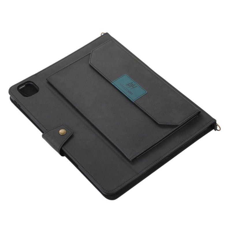 Kotelot iPad Pro 12.9" (2021) (2020) (2018) Nahkaefekti Rfid-olkahihna