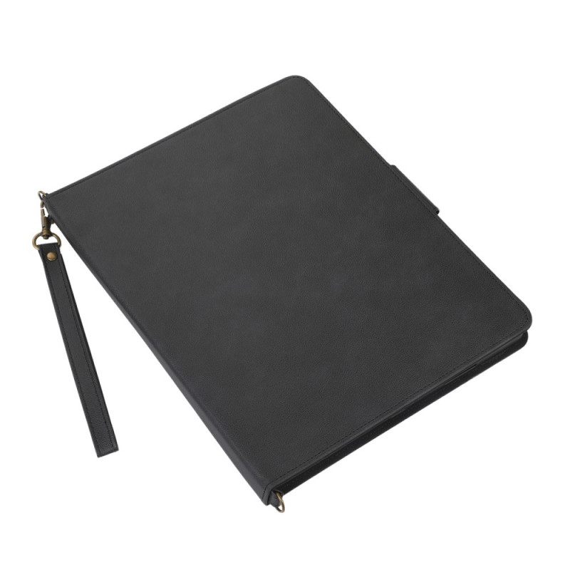 Kotelot iPad Pro 12.9" (2021) (2020) (2018) Nahkaefekti Rfid-olkahihna