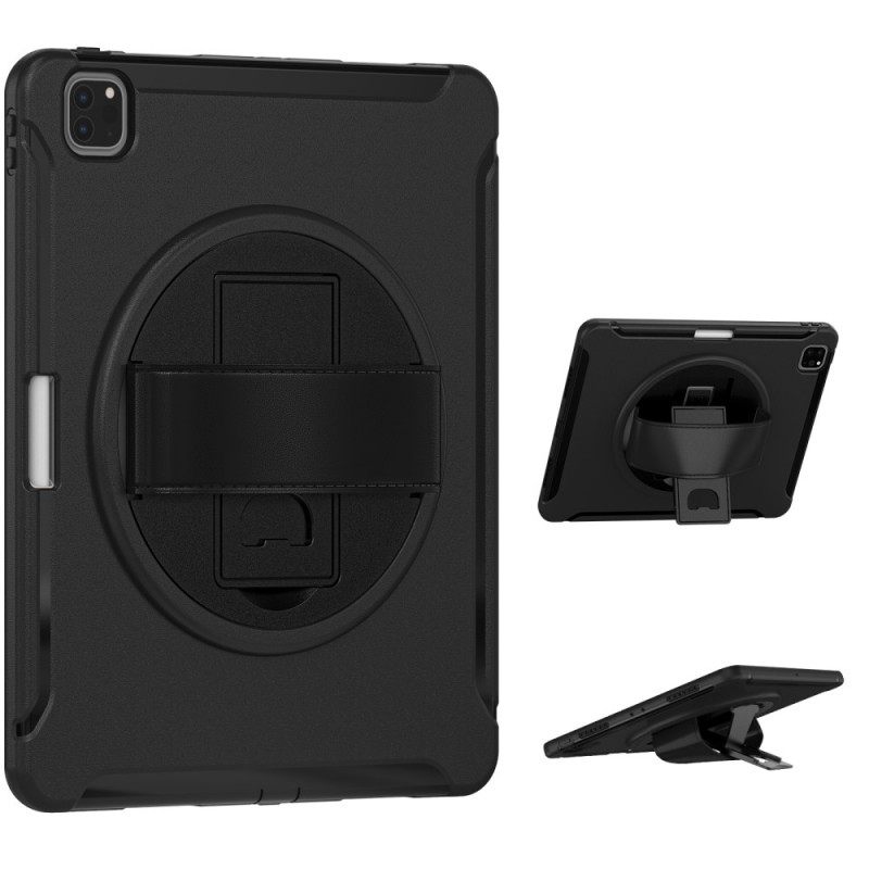 Kuori iPad Pro 12.9" (2021) (2020) (2018) Heavy Duty Hihnalla Ja Jalustalla