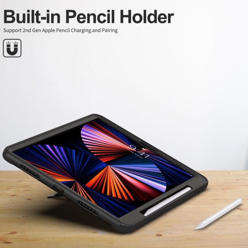 Kuori iPad Pro 12.9" (2021) (2020) (2018) Heavy Duty Hihnalla Ja Jalustalla