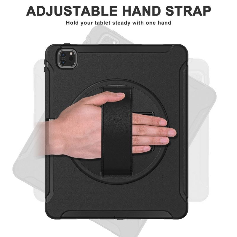 Kuori iPad Pro 12.9" (2021) (2020) (2018) Heavy Duty Hihnalla Ja Jalustalla
