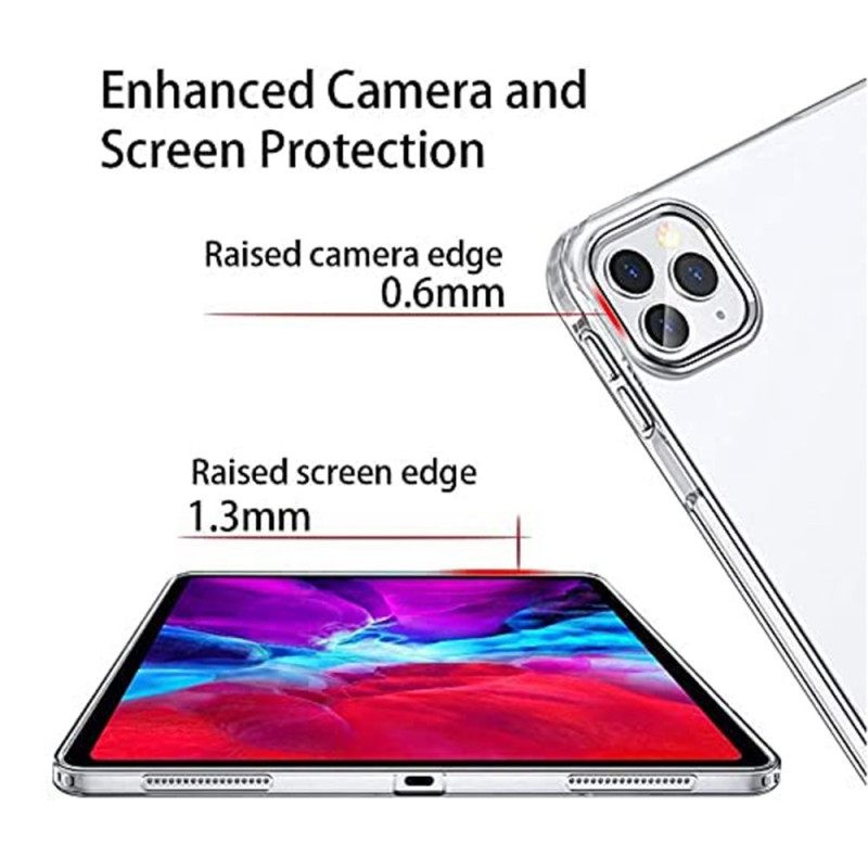 Kuori iPad Pro 12.9" (2021) (2020) (2018) Joustava Läpinäkyvä