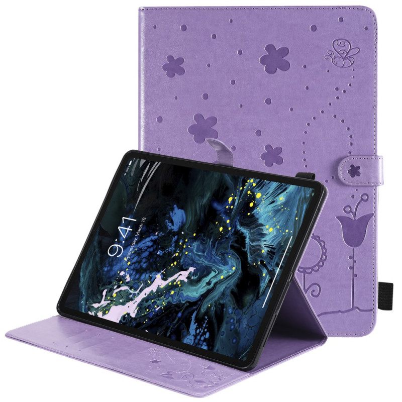 Nahkakotelo iPad Pro 12.9" (2021) (2020) (2018) Kissa Ja Mehiläiset